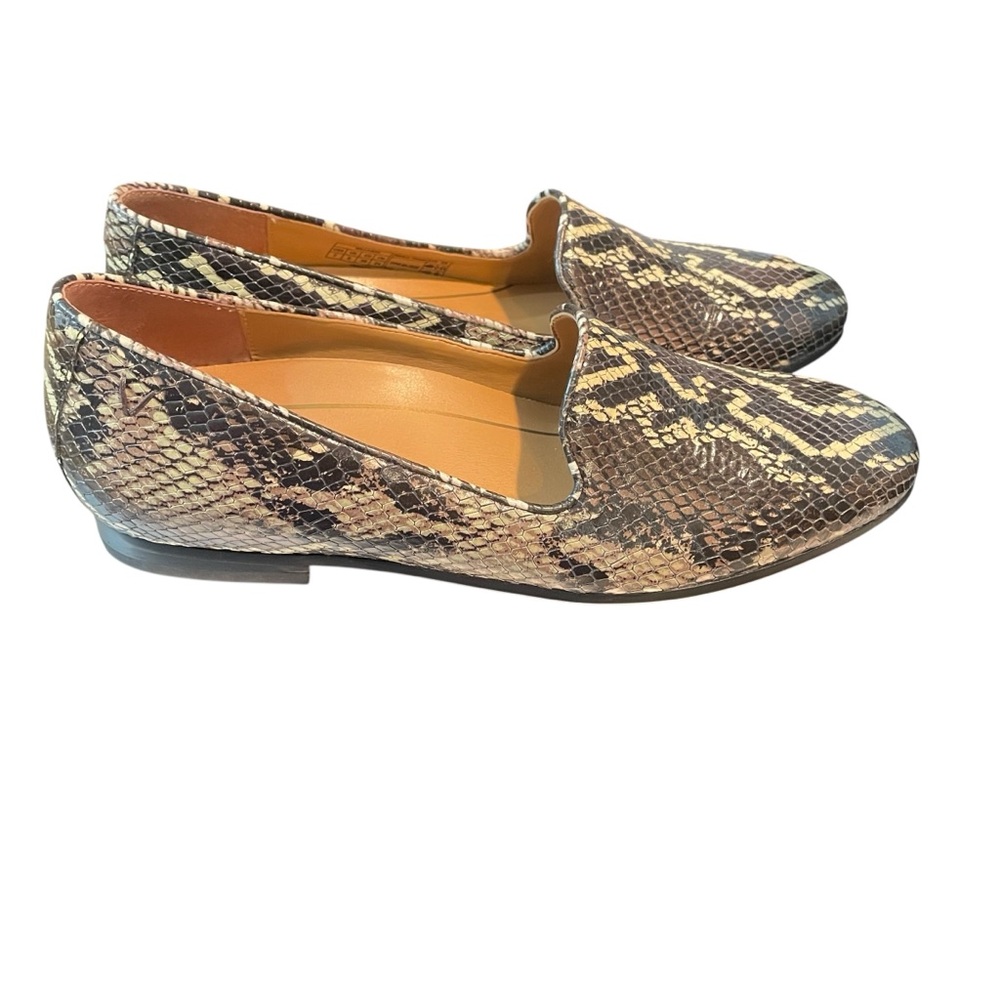 Vionic Womens WillaBoa Snake Print Flat Loafers Size US 7